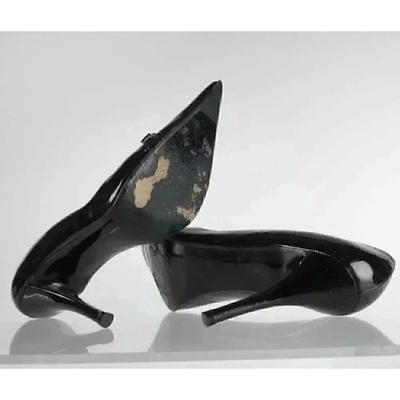 EUC Stuart  Weitzman black stilettos sz 5.5 - Picture 2 of 5